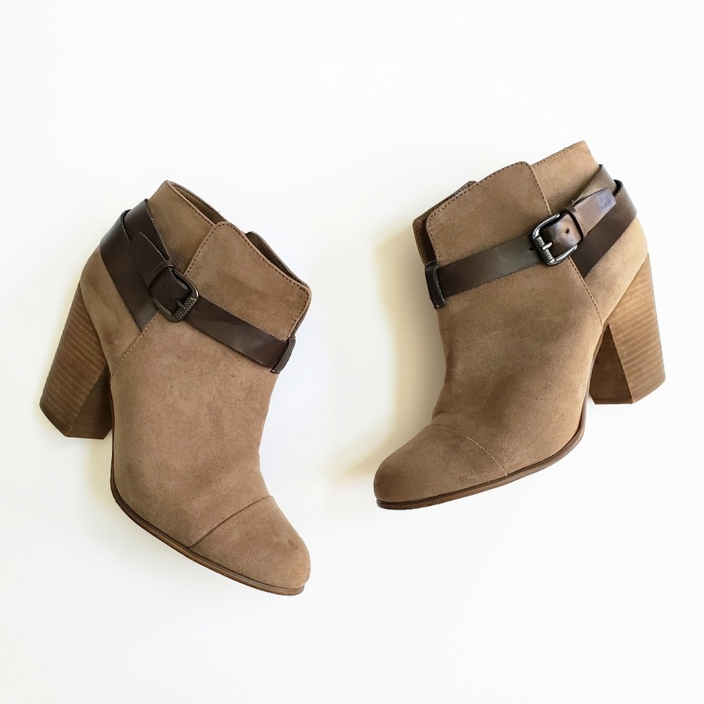 Carlos Santana HARVEST Brown Faux Suede Booties